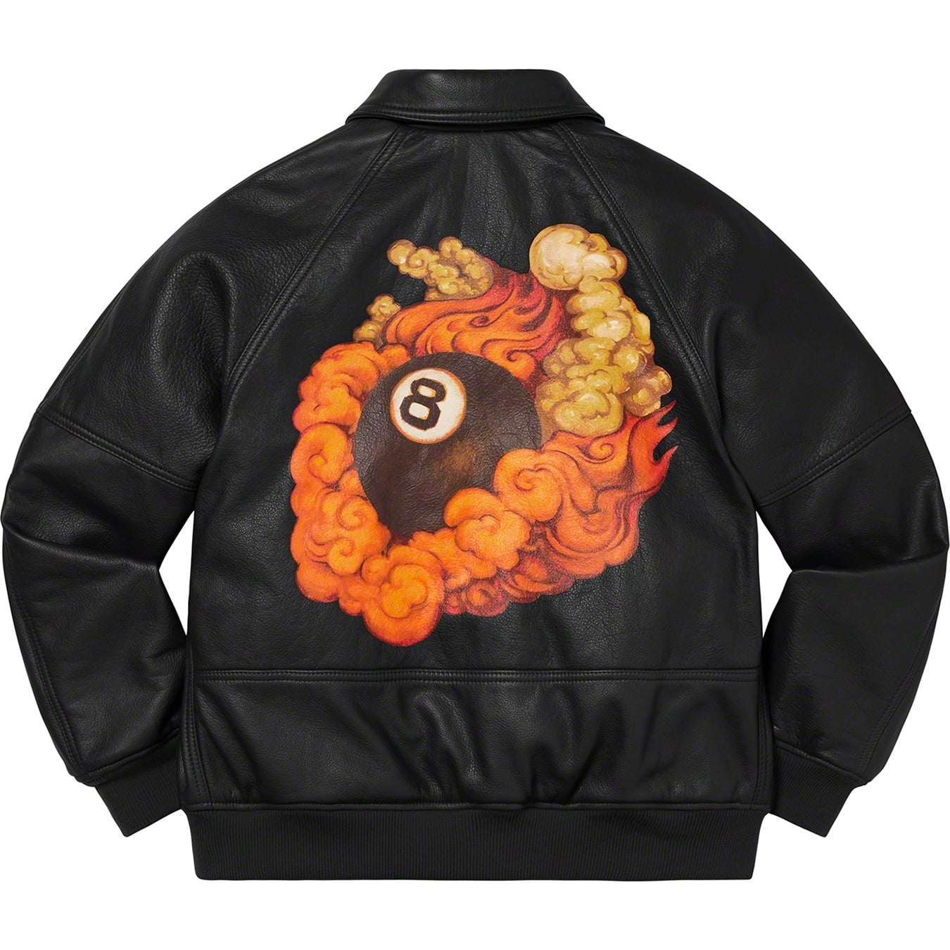 Martin Wong/Supreme Schott® 8-Ball Leather Varsity Jacket view 12